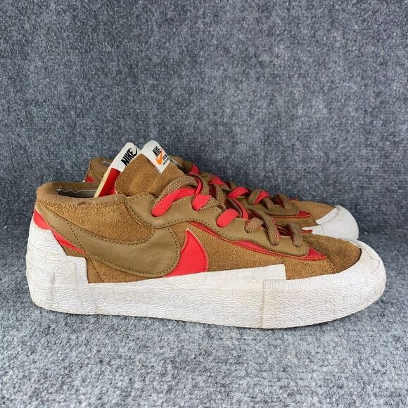 Nike Other - Nike Blazer Sacai British Tan Mens 10.5 Shoes Red White Athletic Sneakers